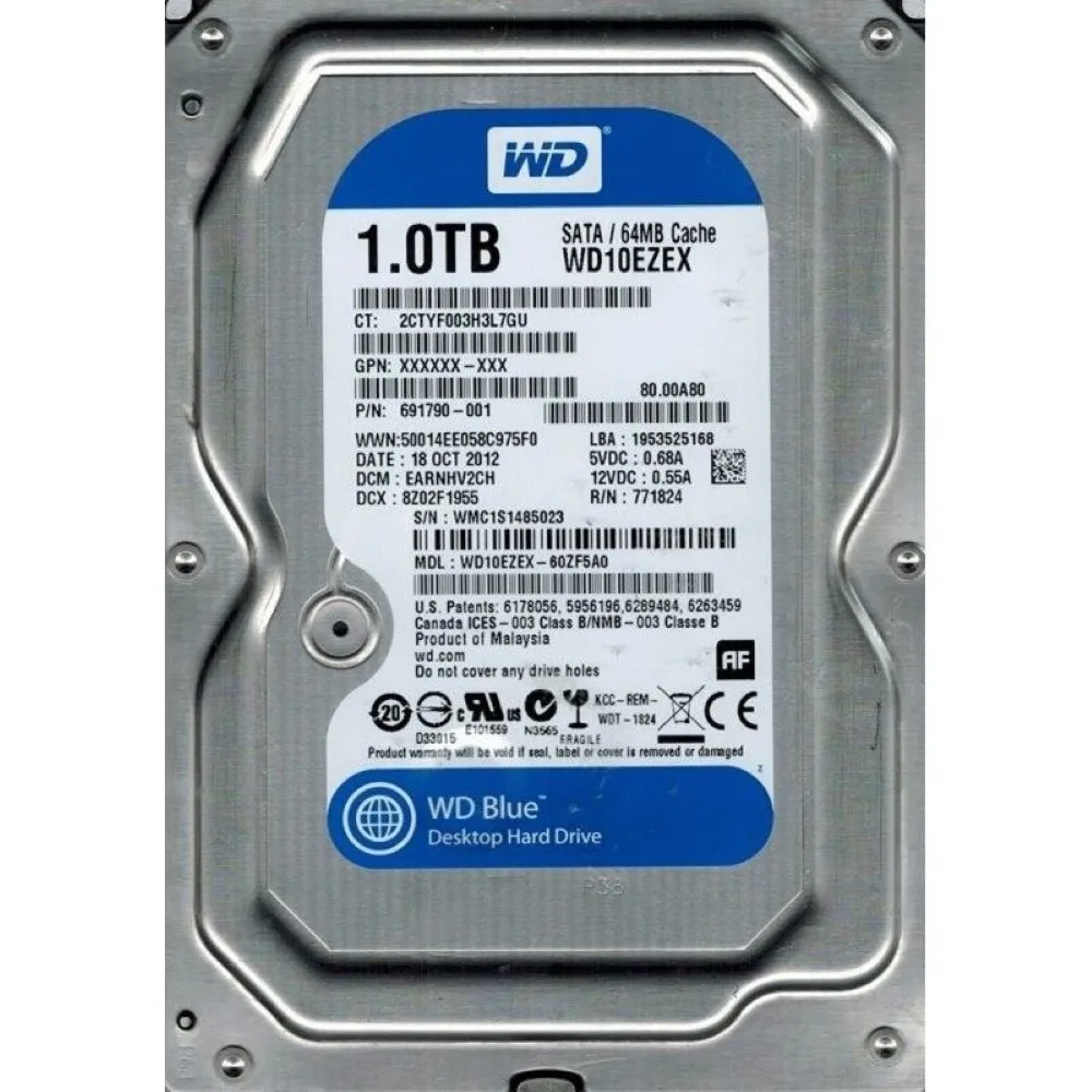 WD Blue 1TB 3.5″ SATA Hard Drive – Pulled